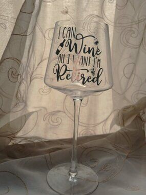Retirement Wine Glass